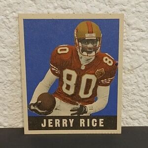 1997 DONRUSS LEAF RETRO REPRODUCTION JERRY RICE MINI PARALLEL CARD 5 OF 24 /1948